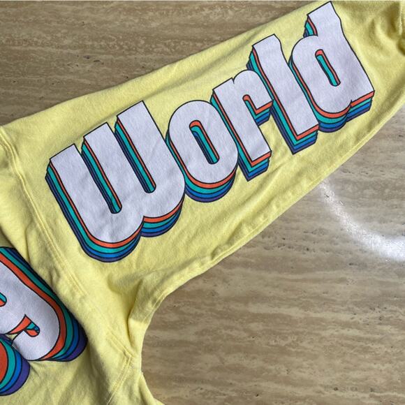 Walt Disney World Yellow Spirit Jersey Retro Style J34 - Picture 9 of 15